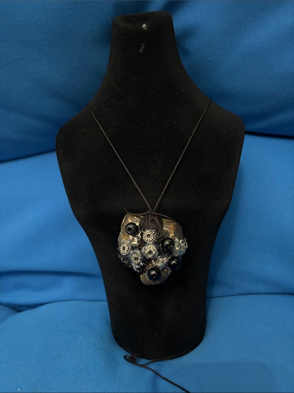 Handman Jewelry Necklace Made By Me Pieces Of Different Jewelry Together NWOTS